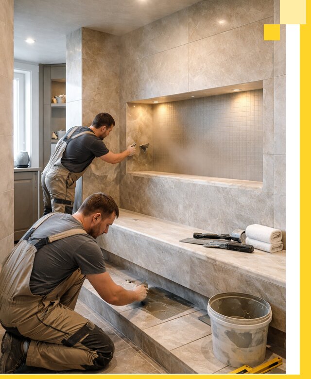 Профессиональное строительство хамама в квартире в Якутске