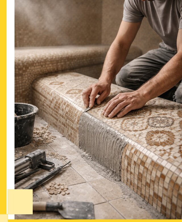 Плитка для хамама под ключ в Якутске от 3645 р. | ЭриданКтс