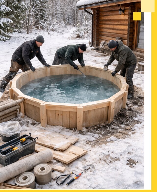 Изготовление и установка ледяных купелей под ключ в Якутске