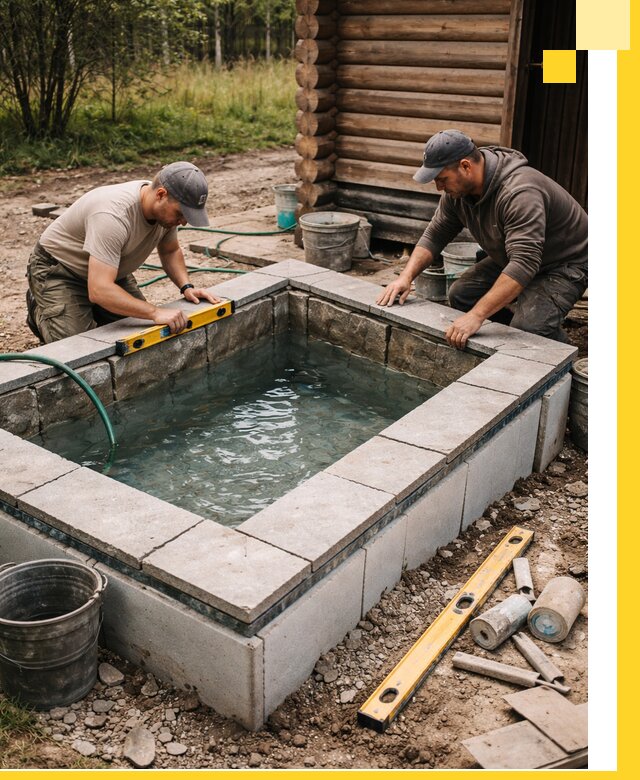 Изготовление и установка холодных купелей под ключ в Якутске